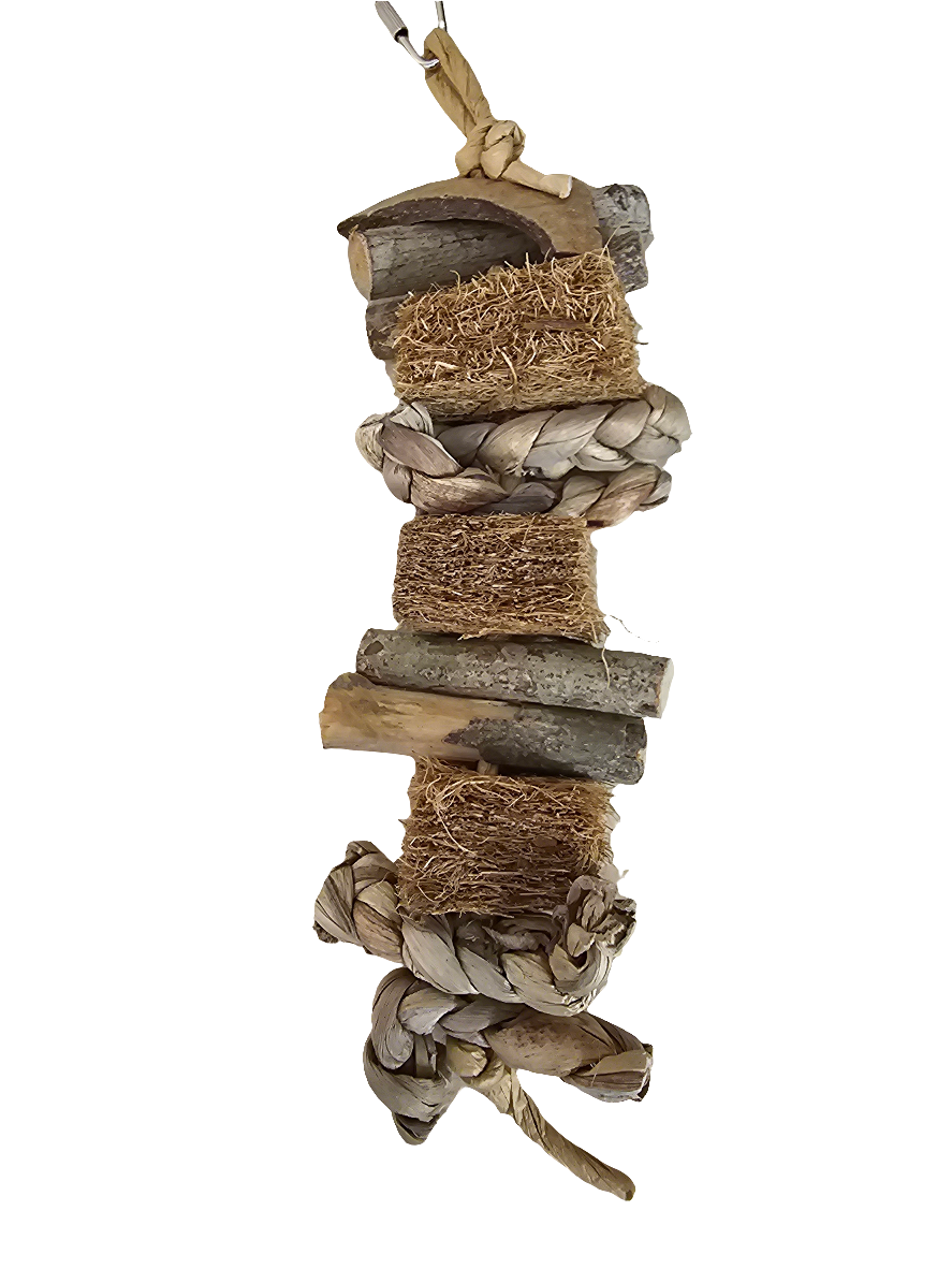 Natural coco bird toy