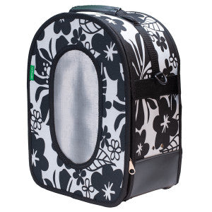 A&E Happy Beaks Soft Sided Bird Carrier Black Small