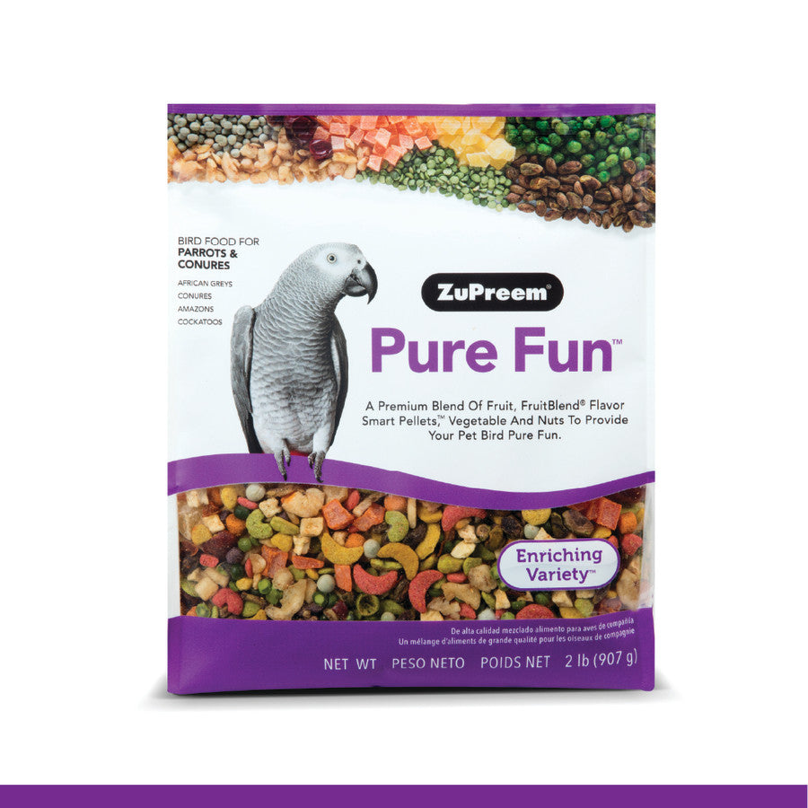 ZuPreem Pure Fun Bird Food For Parrots & Conures