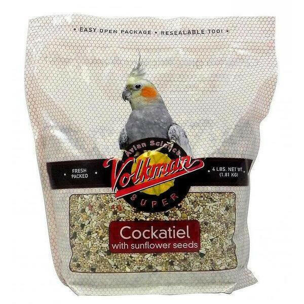 Volkman Super Cockatiel W/ Sunflowers-4lb - All Things Birds