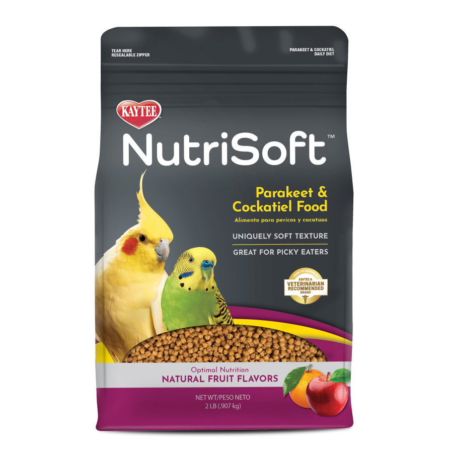 Kaytee Nutrisoft Parakeet & Cockatiel Pet Bird Food- 2lb