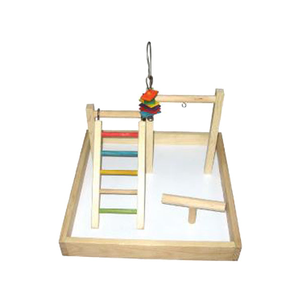 Small Wooden Table Top Play Stand