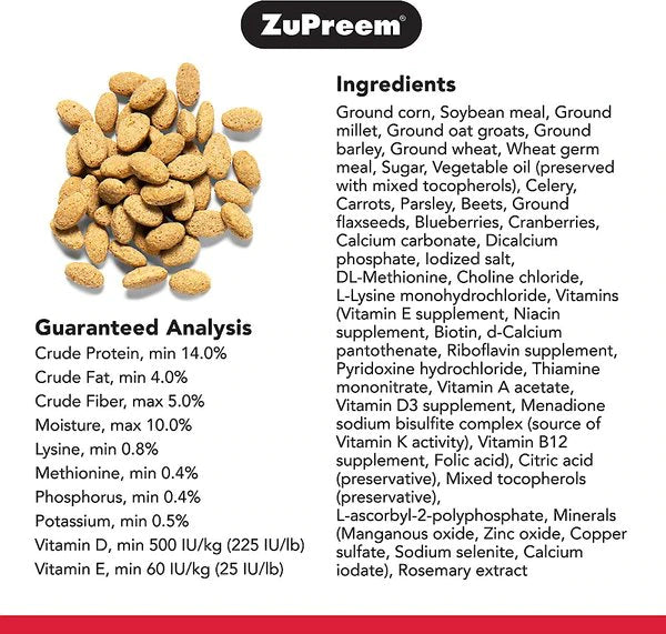 ZuPreem Natural Daily Parrot & Conure Bird Food, 3-lb bag - All Things Birds