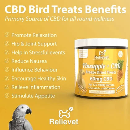 CBD Parrot Treats, 120 Treats - All Things Birds