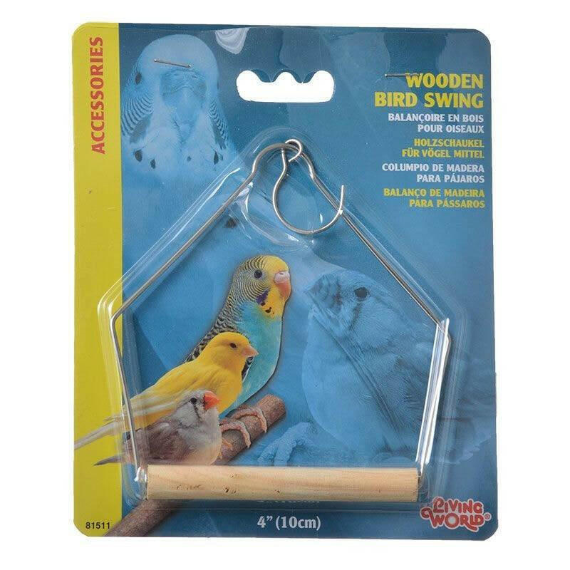 Living World Wood Perch Bird Swings - All Things Birds