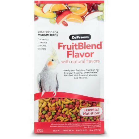 ZuPreem FruitBlend Flavor Bird Food for Medium Birds - All Things Birds