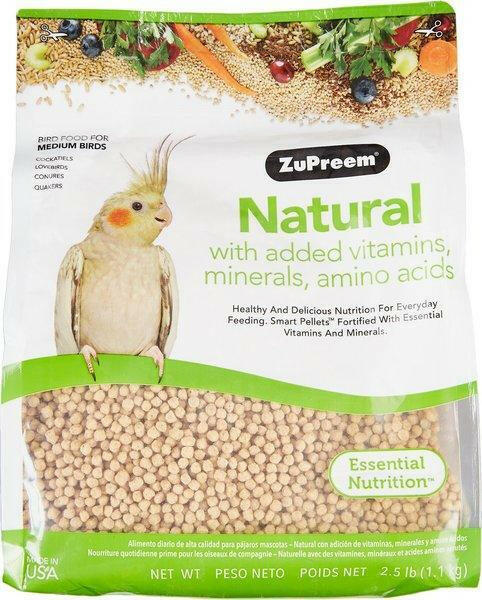 ZuPreem Natural Daily Medium Bird Food - All Things Birds